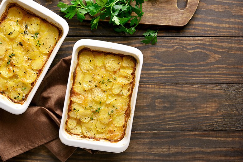 Kartoffelauflauf mit Sahne