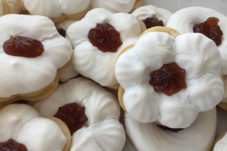 Plätzchen mit Baiser