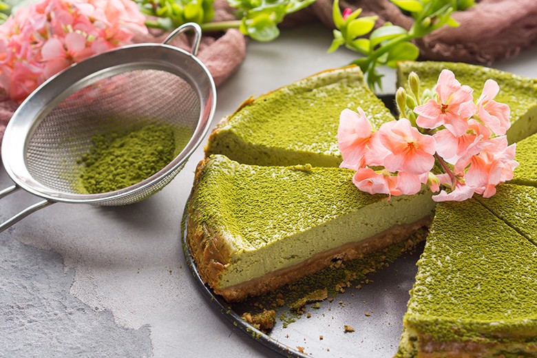Matcha-Cheesecake