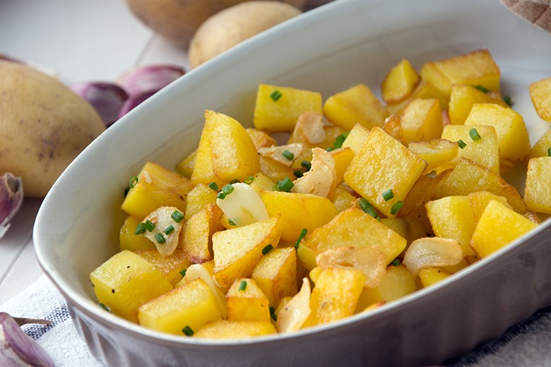 Knoblauchkartoffeln aus dem Backofen