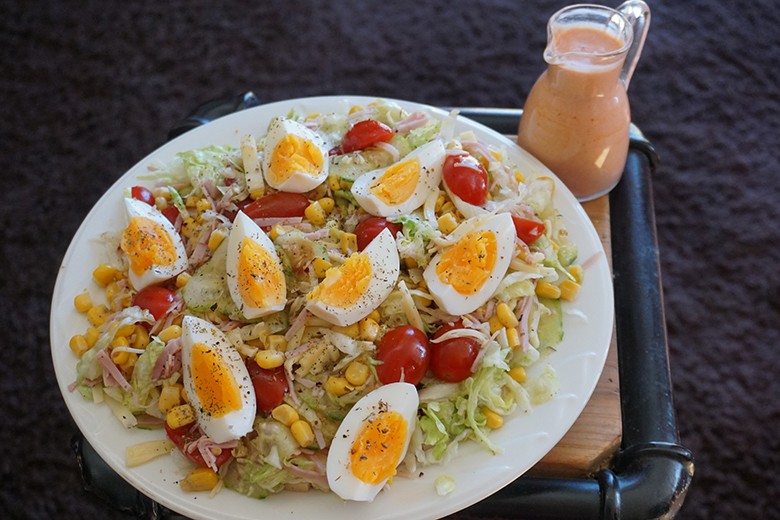Chefsalat mit Hausdressing