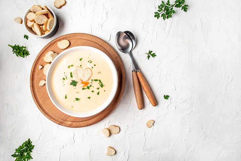 Einfache Blumenkohlcremesuppe
