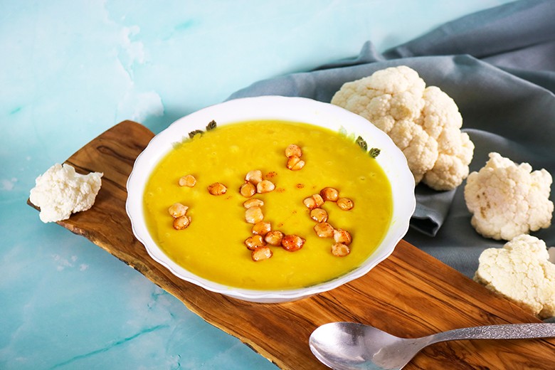 Blumenkohlcremesuppe mit Curry