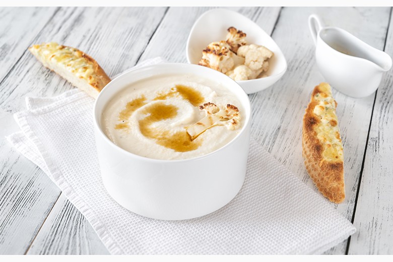 Geröstete Blumenkohlsuppe