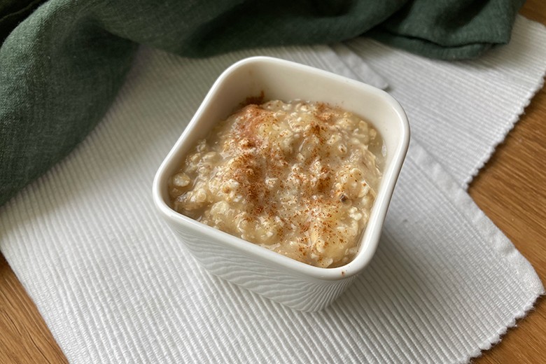 Haferbrei mit Banane und Zimt
