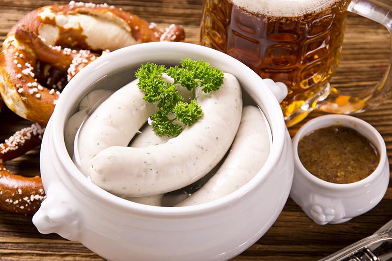 Selbstgemachte Weißwurst