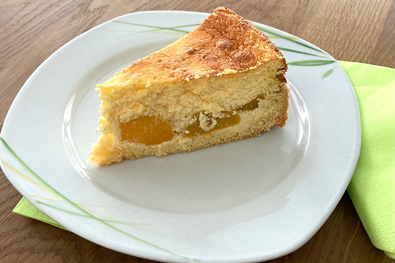 Pfirsich-Käsekuchen
