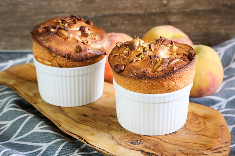 Pfirsichsoufflé