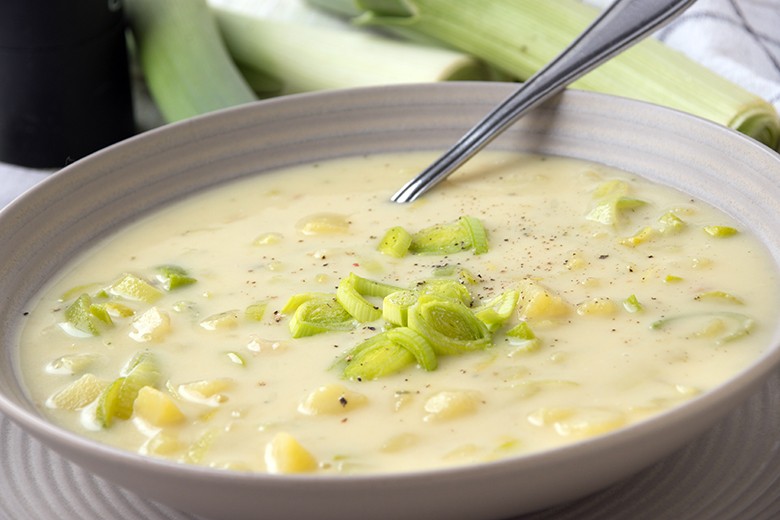 Porree-Käsesuppe