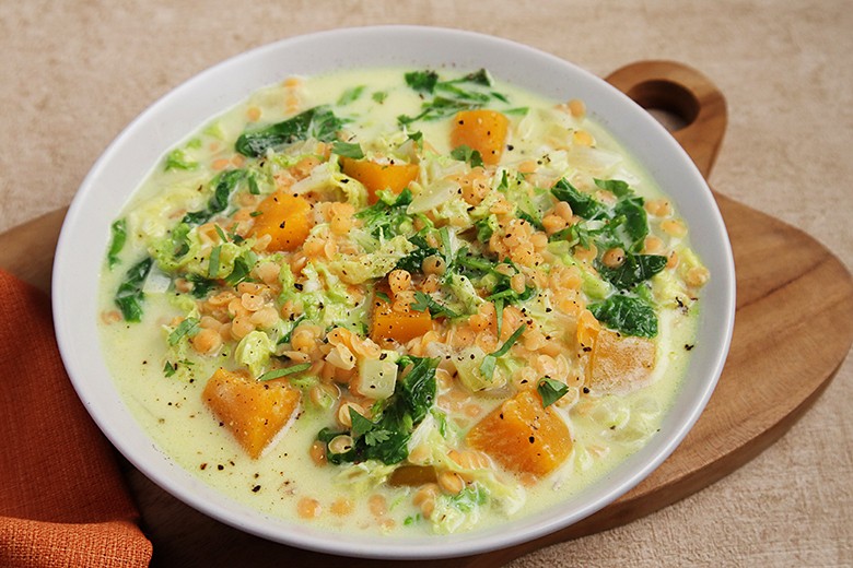 Chinakohl-Linsen-Curry