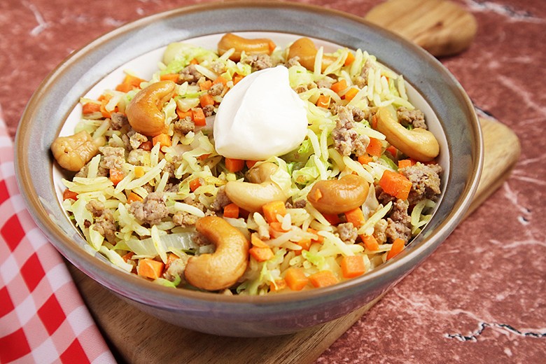 Chinakohl mit Hackfleisch