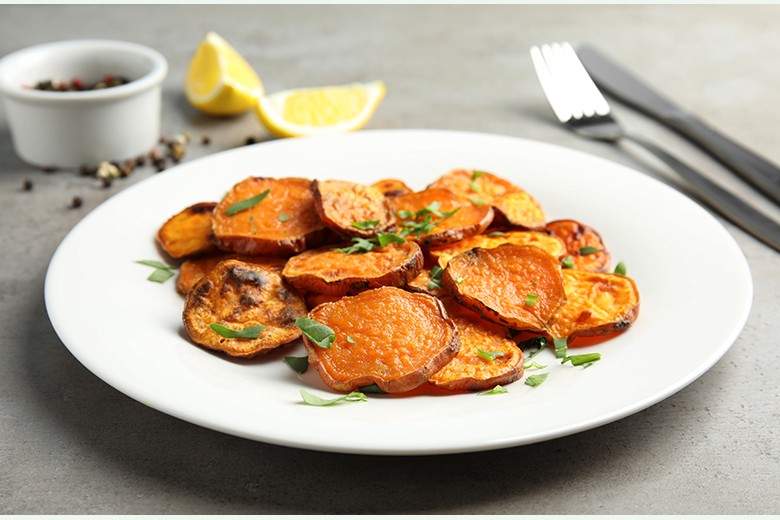 Weiche Süßkartoffelbeilage