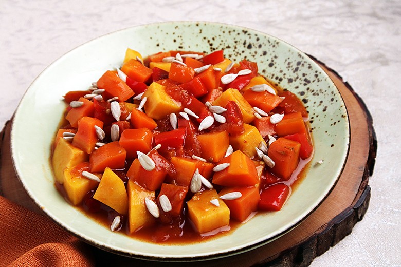 Rote Gemüsepfanne