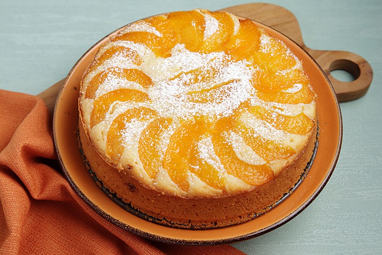 Pfirsichkuchen mit Joghurt