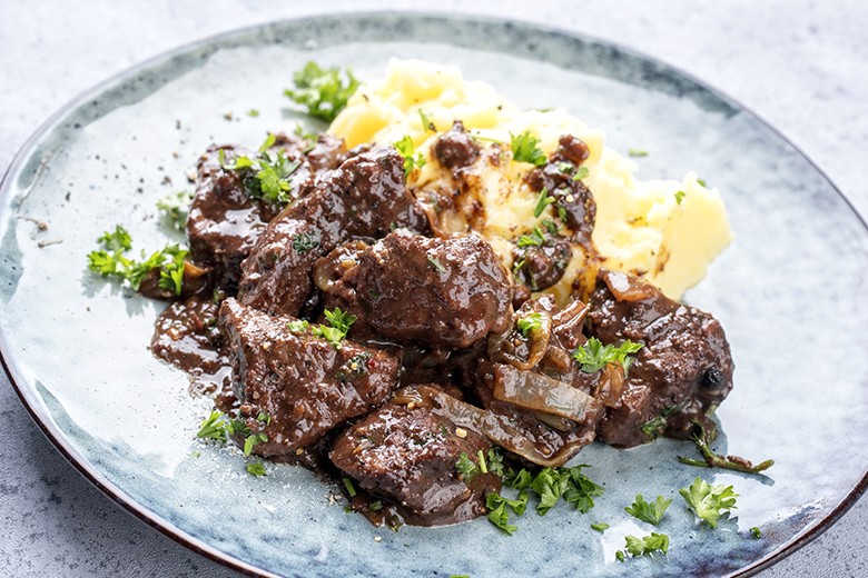 Kalbsleberragout