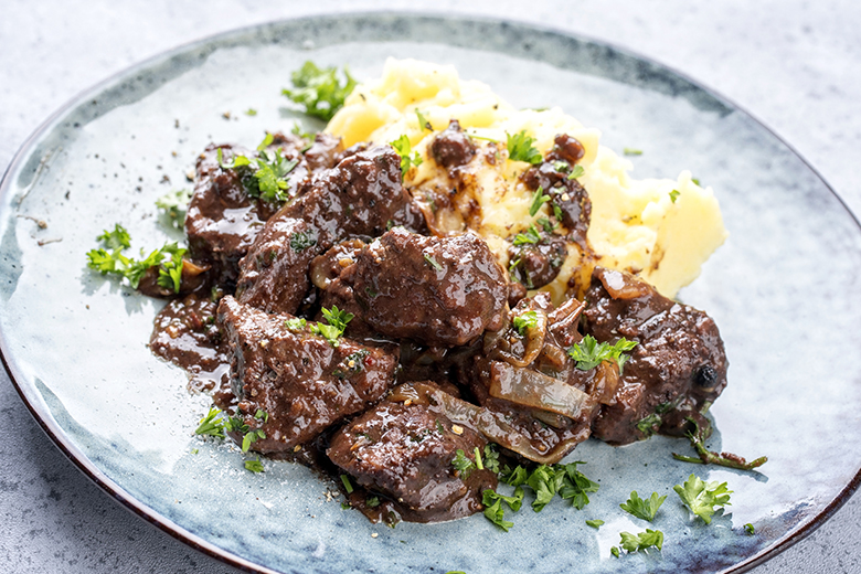 Kalbsleberragout