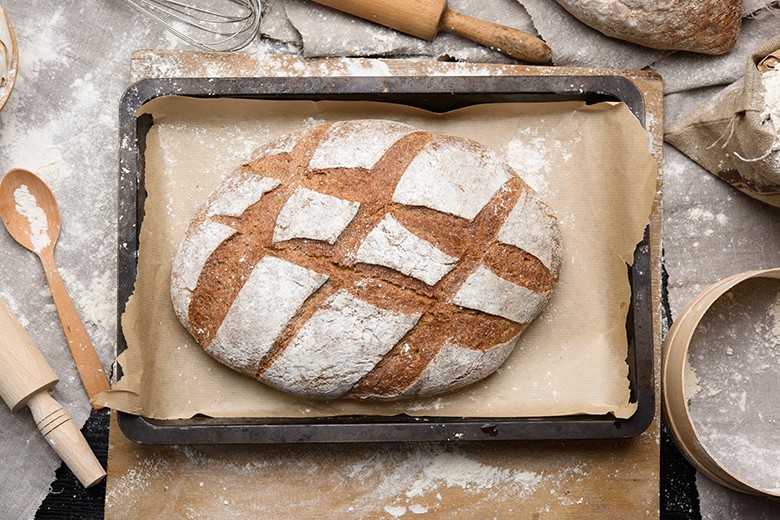 Roggenmischbrot mit Sirup