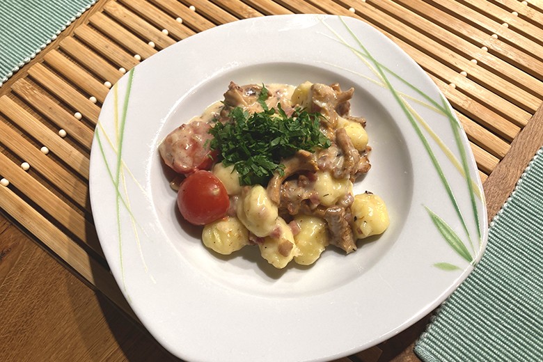 Gnocchi-Pfanne mit Pilzen