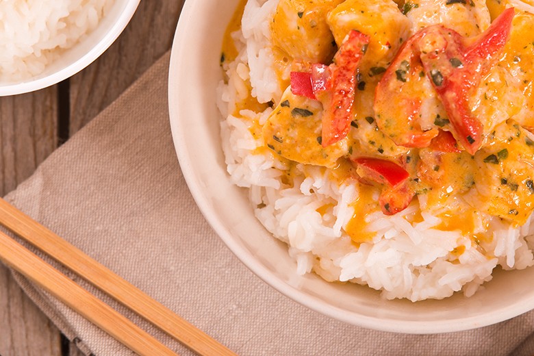Hähnchen-Curry mit Ananas
