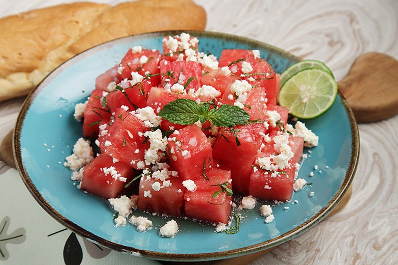 Einfacher Wassermelonen-Salat