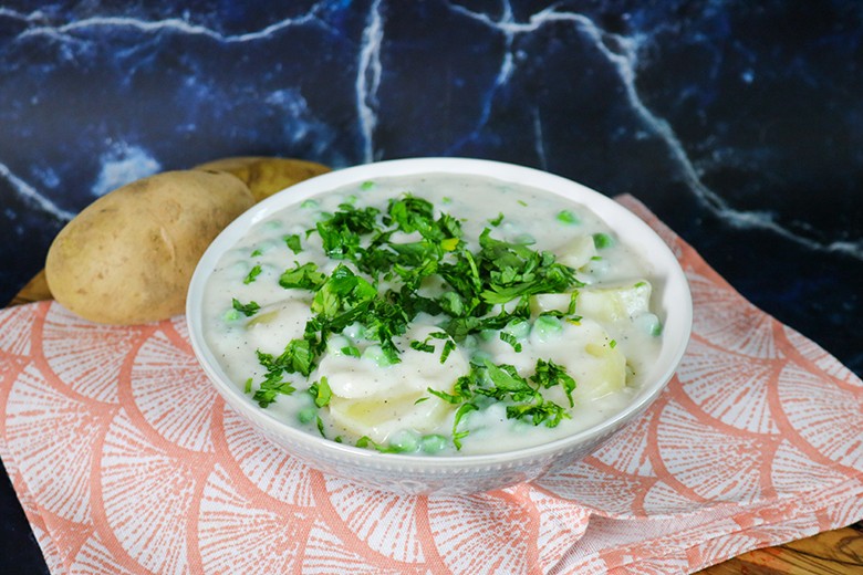 Erbsengemüse mit Kartoffeln