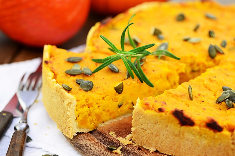 Kürbisquiche