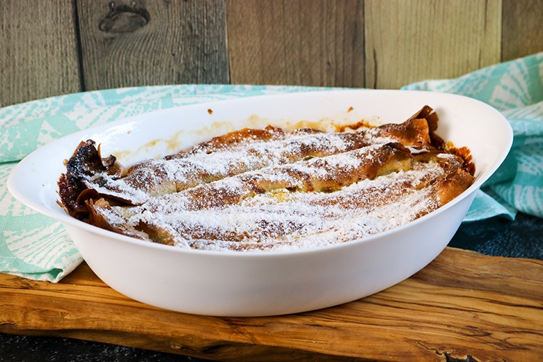 Einfacher Pfannkuchenauflauf