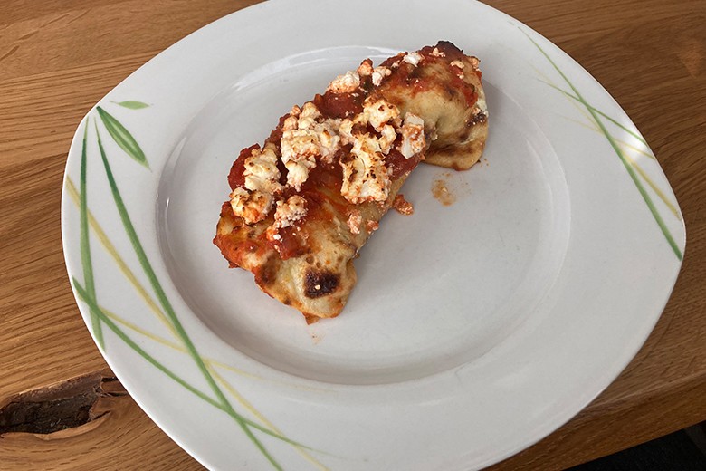 Pikanter Pfannkuchenauflauf