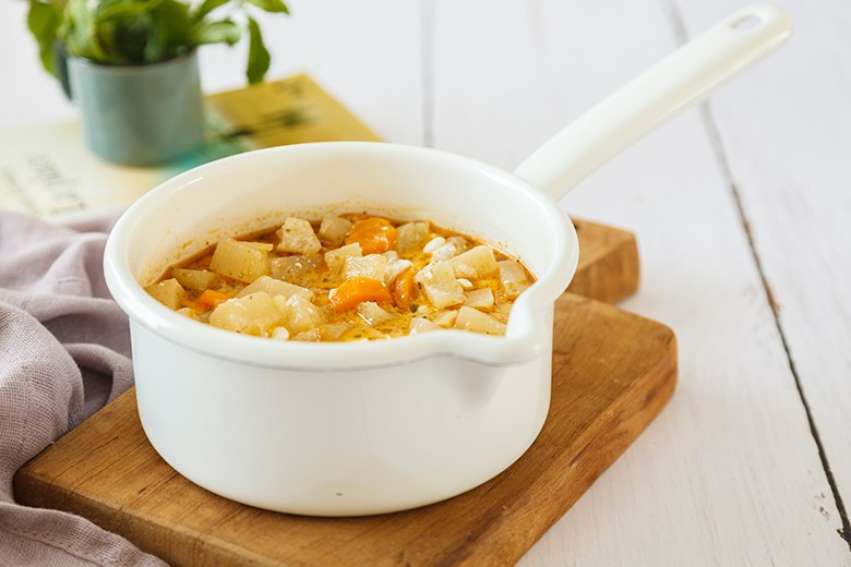 Herzhafte Kohlrabipfanne