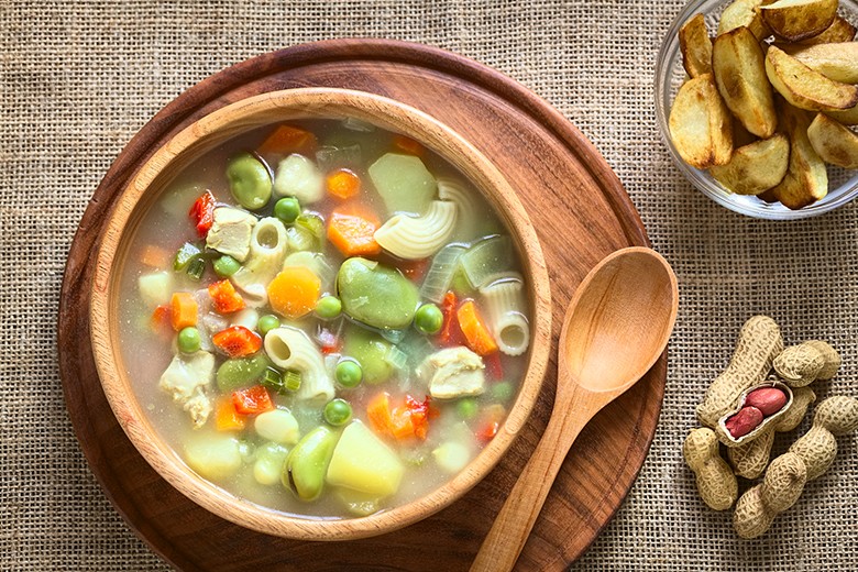 Sopa de mani