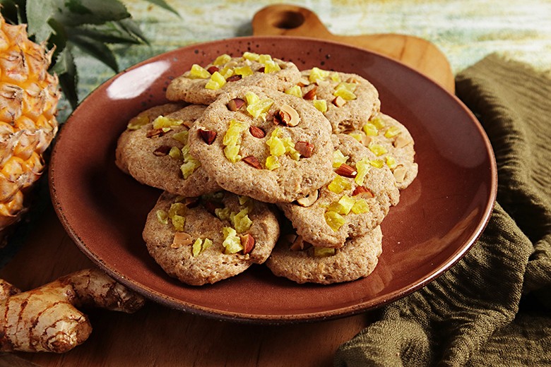 Ananasplätzchen mit Ingwer