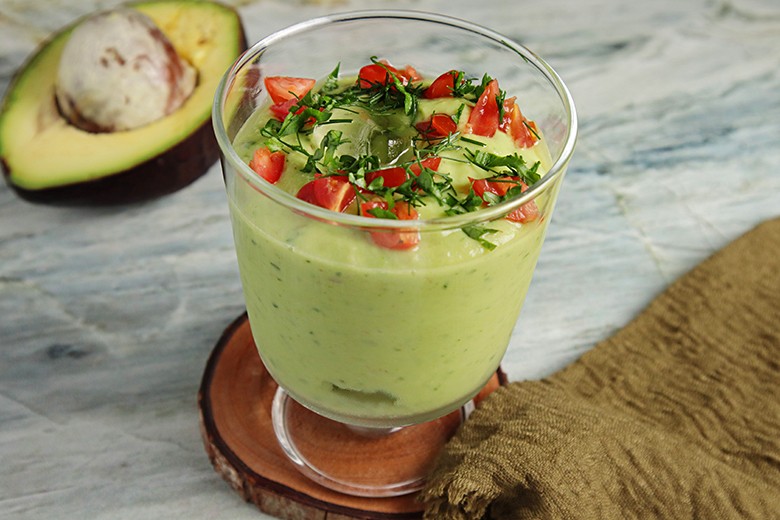 Kalte Avocadosuppe