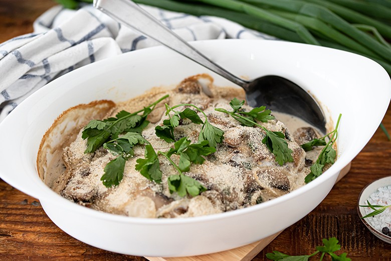 Pilz-Fisch-Pfanne