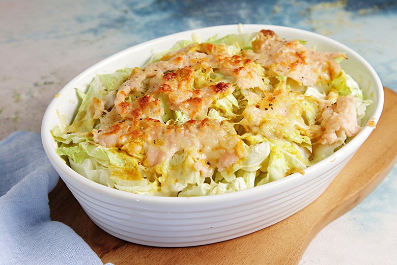 Wirsing-Lachs-Auflauf
