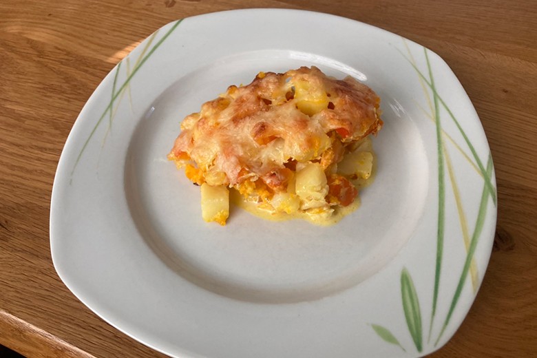 Omas Kartoffel-Kürbis-Gratin