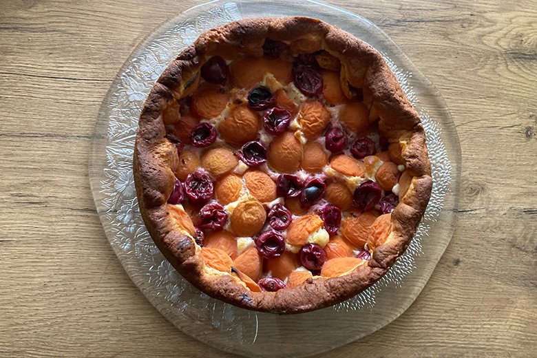 Aprikosen-Stachelbeer-Kuchen