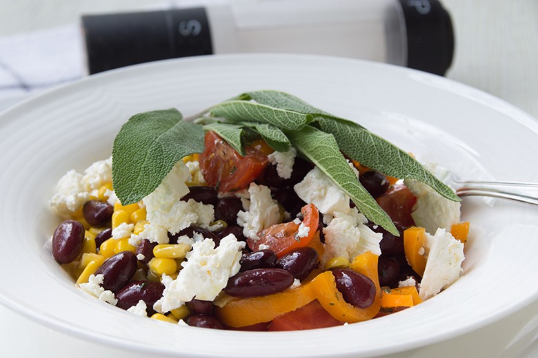 Kidneybohnen-Feta-Salat