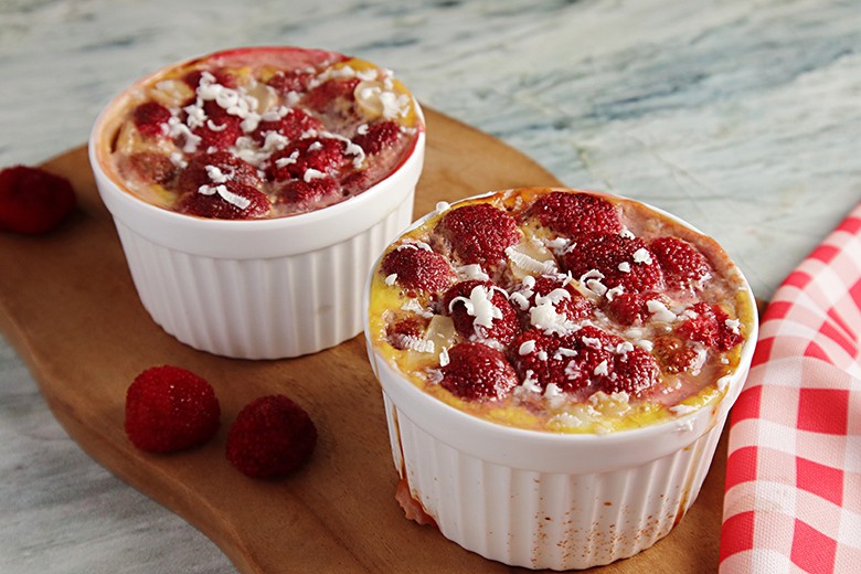 Himbeer-Mandel-Dessert