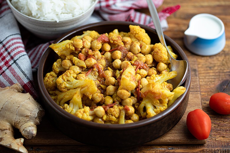 Blumenkohl-Kichererbsen-Curry