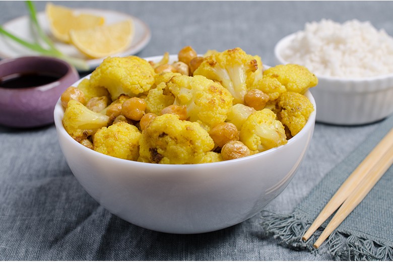 Indisches Kichererbsen-Blumenkohl-Curry