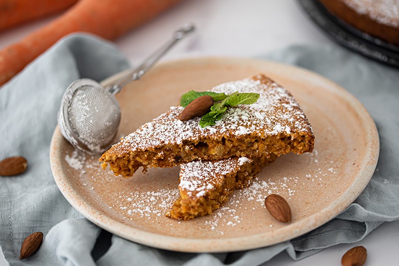 Karottenkuchen mit Haferflocken