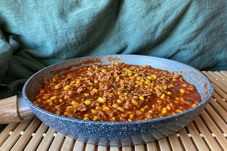 Hackfleischpanne mit Gemüse