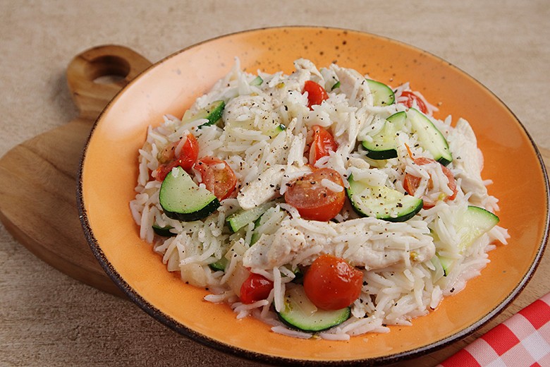 One Pot Hähnchen mit Reis
