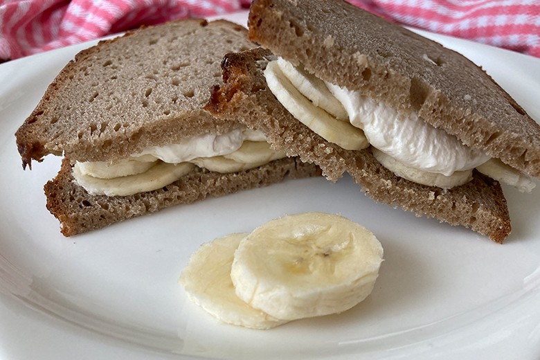 Bananencreme-Sandwiches