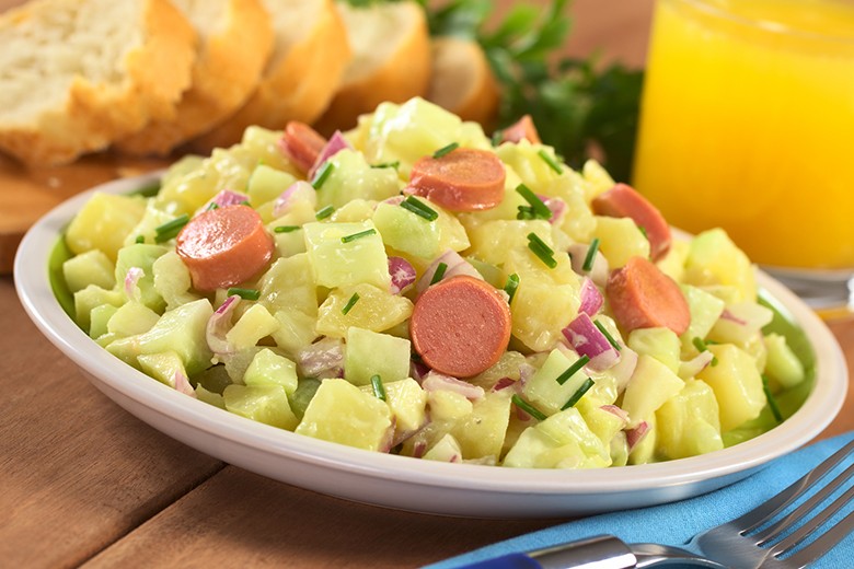 Kartoffelsalat mit Wiener Würstchen