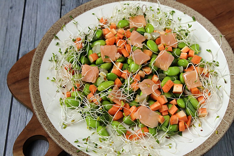 Bohnensalat lauwarm
