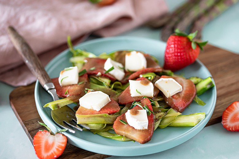 Erdbeer-Spargel-Carpaccio