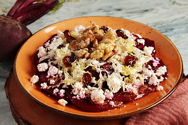 Rote Bete-Carpaccio mit Feta