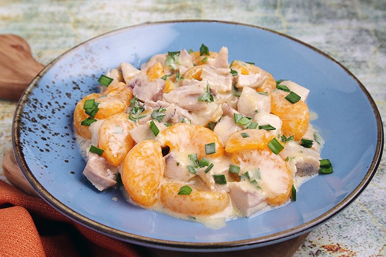 Geflügelsalat mit Mandarinen