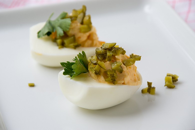 Gefüllte Eier mit Frischkäse